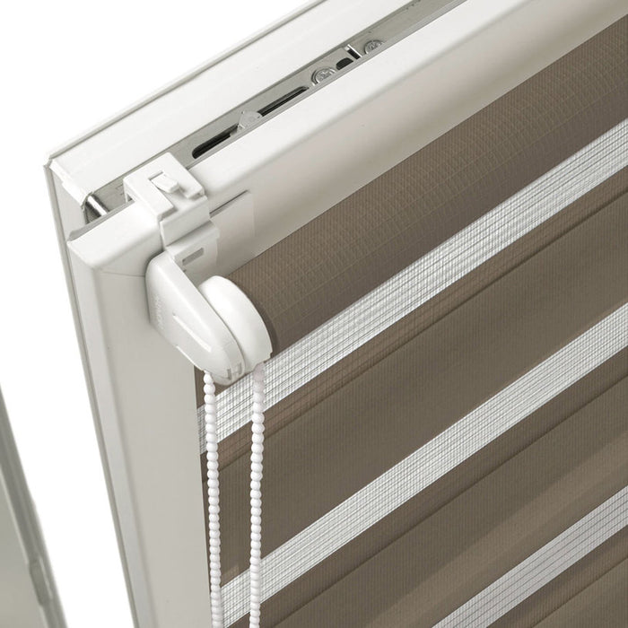 CLASSIC GARDINIA DOUBLE ROLL BLIND 68X215 CM. CAPPUCCINO