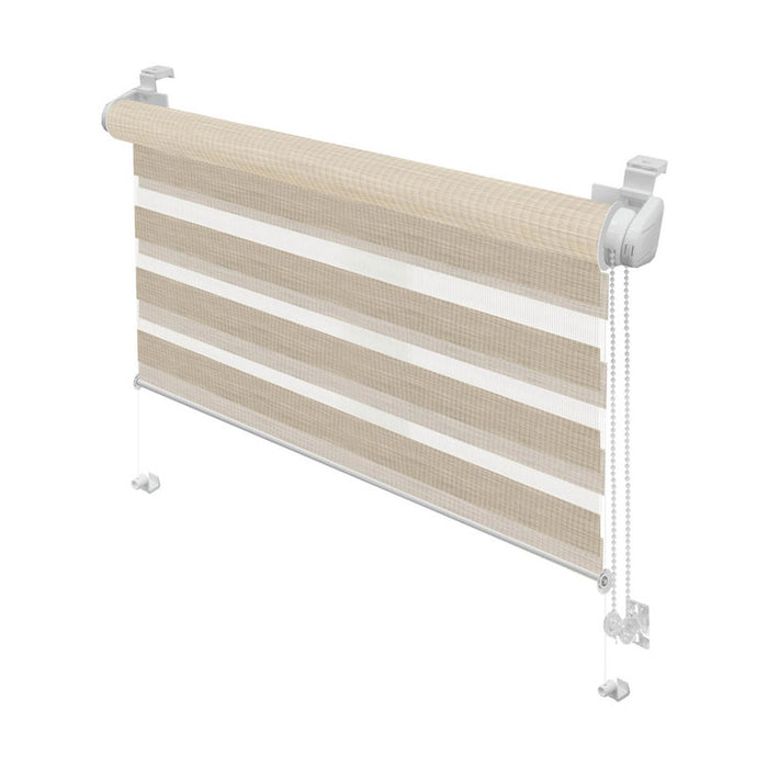 PREMIUM DOUBLE ROLL BLIND GARDINIA 61.5X150 CM. NATURE CREAM