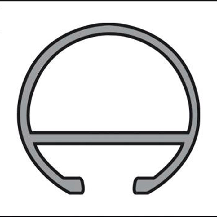 CORNICE PROFILE GARDINIA CHICAGO 200 CM STEEL OPTIC