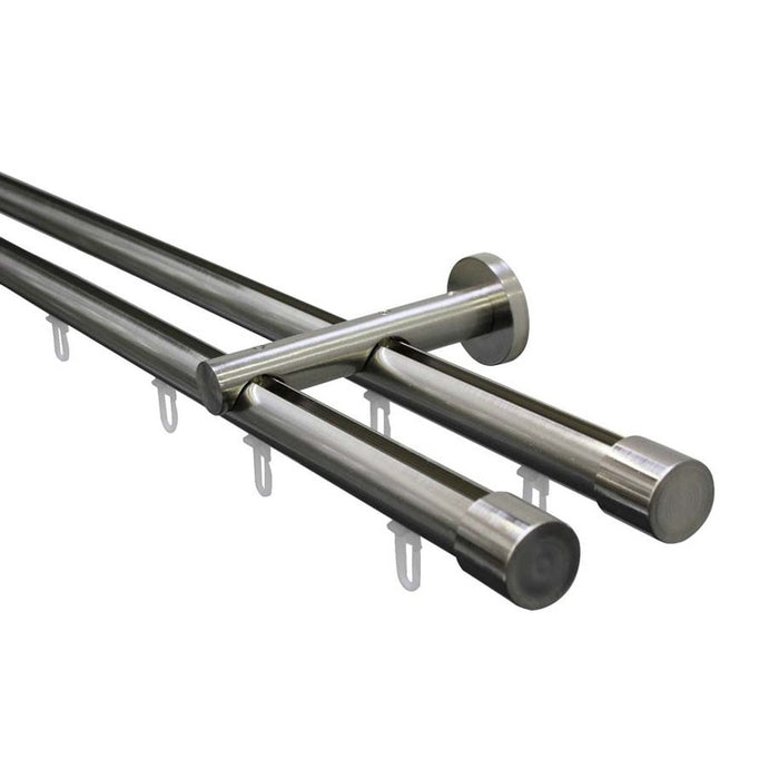 METAL DOUBLE CIRCUIT FRAMES ISA GARDINIA 220 CM STEEL OPTIC