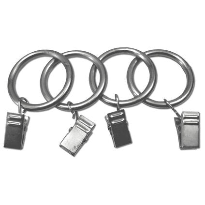 ACCESSORY RING WITH HOOK GARDINIA EUROPE SILVER 10 PCS.