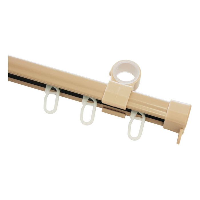 SECOND CURTAIN SET FOR GARDINIA LUGANO U-SHAPED 190 CM. BEIGE