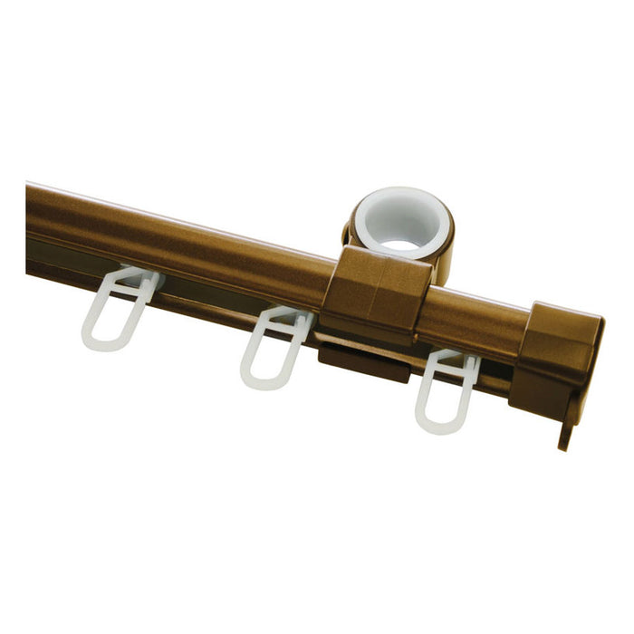 SECOND CURTAIN SET FOR GARDINIA LUGANO U-SHAPED 190 CM. BRONZE