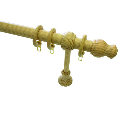 WOODEN CORNICE GARDINIA LUGANO 120 CM. PINE