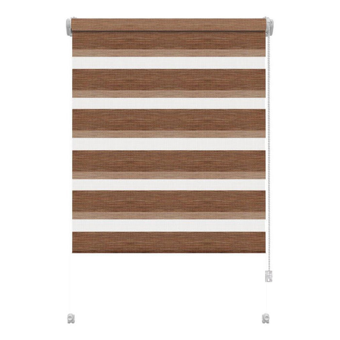 PREMIUM DOUBLE ROLL BLIND GARDINIA 50X150 CM. NATURE BROWN