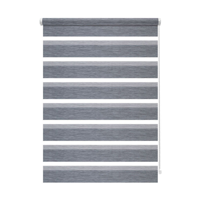 PREMIUM DOUBLE ROLL BLIND GARDINIA 68X215 CM. NATURAL GRAY