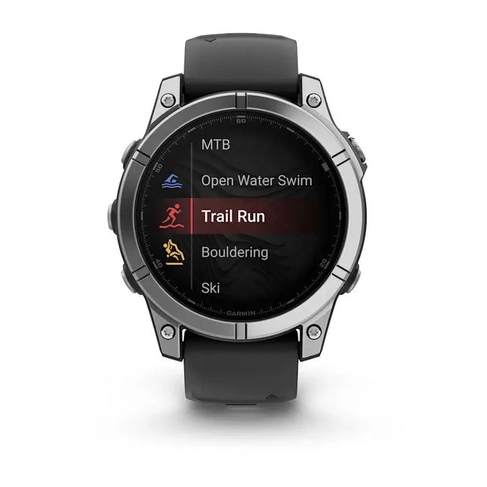 Garmin Fenix E 3.3 cm (1.3’’) AMOLED 47 mm Digital 416 × 416 pixels Touchscreen Stainless steel Wi-Fi GPS (satellite)