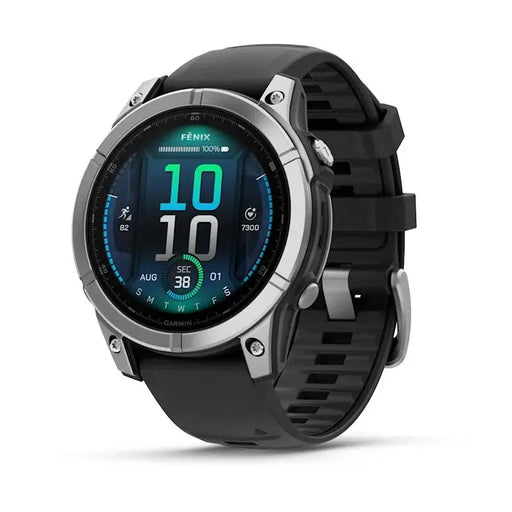 Garmin Fenix E 3.3 cm (1.3’’) AMOLED 47 mm Digital 416 × 416 pixels Touchscreen Stainless steel Wi-Fi GPS (satellite)