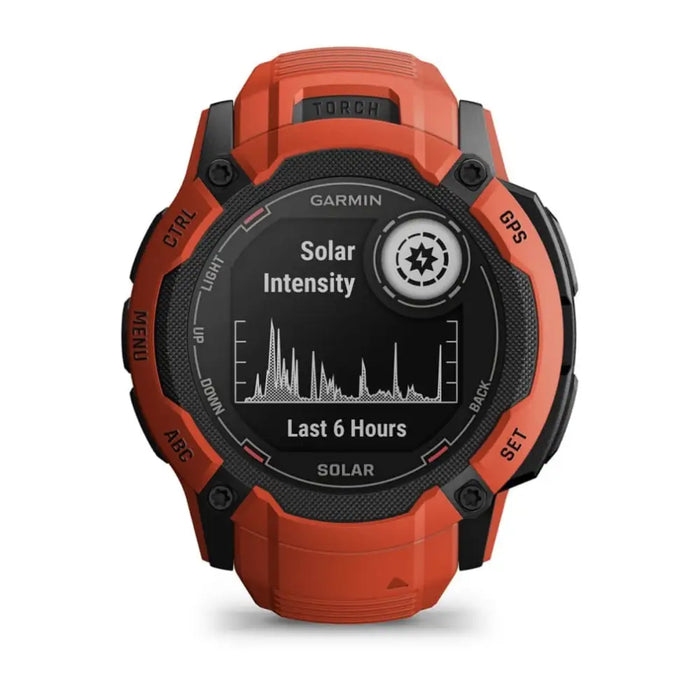 Garmin Instinct 2X Solar 2.79 cm (1.1’’) MIP 50 mm Digital 176 x 176 pixels Touchscreen Red GPS (satellite) - Sports