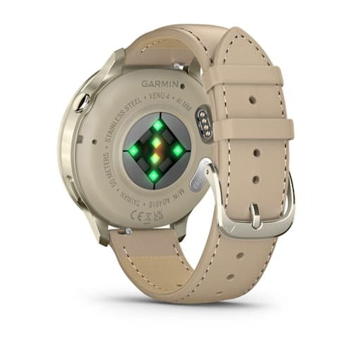 Garmin Venu 4 3.05 cm (1.2") AMOLED 41 mm Digital 390 x 390 pixels Touchscreen Gold Wi-Fi GPS (satellite)