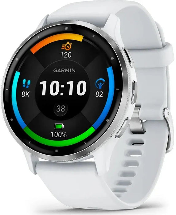 Garmin Venu 3 Smart Watch 45mm, GPS, reinforced polymer Stainless Steel Whitestone EU
