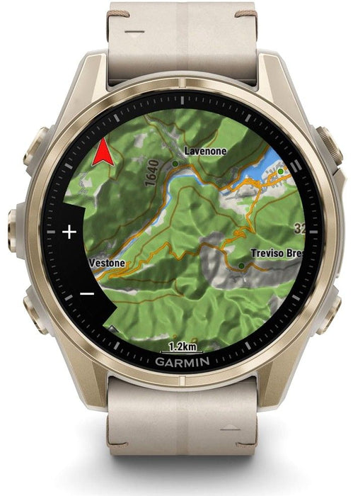 Garmin Fenix 8 3.3 cm (1.3") AMOLED 43 mm Digital 416 x 416 pixels Touchscreen Gold Wi-Fi GPS (satellite)