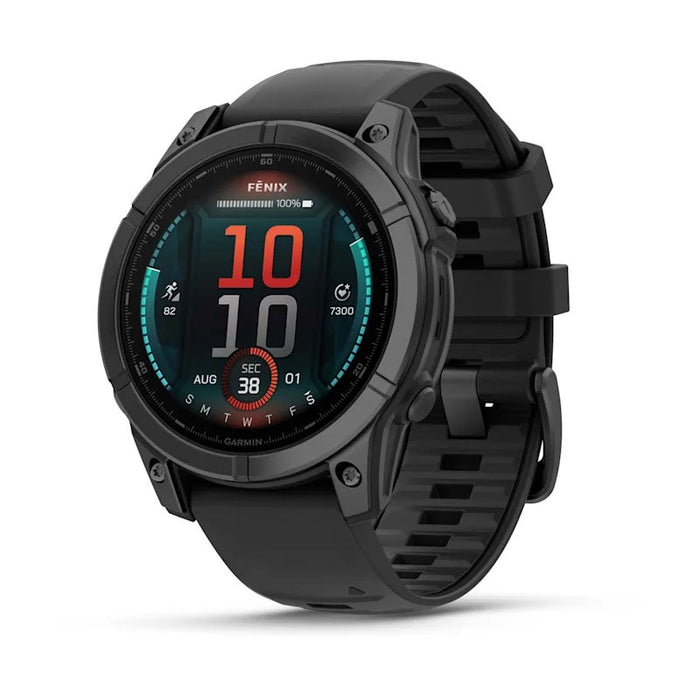 Garmin Fenix E 3.3 cm (1.3") AMOLED 47 mm Digital 416 x 416 pixels Touchscreen Black Wi-Fi GPS (satellite)