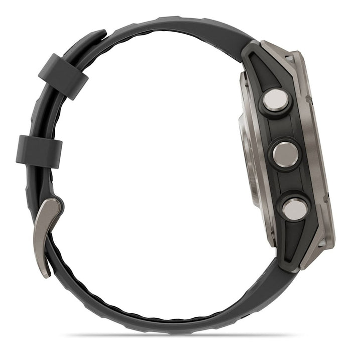 Garmin fēnix 8 Pro 3.56 cm (1.4") AMOLED 47 mm Digital 454 x 454 pixels Touchscreen Graphite, Titanium Wi-Fi GPS (satellite)