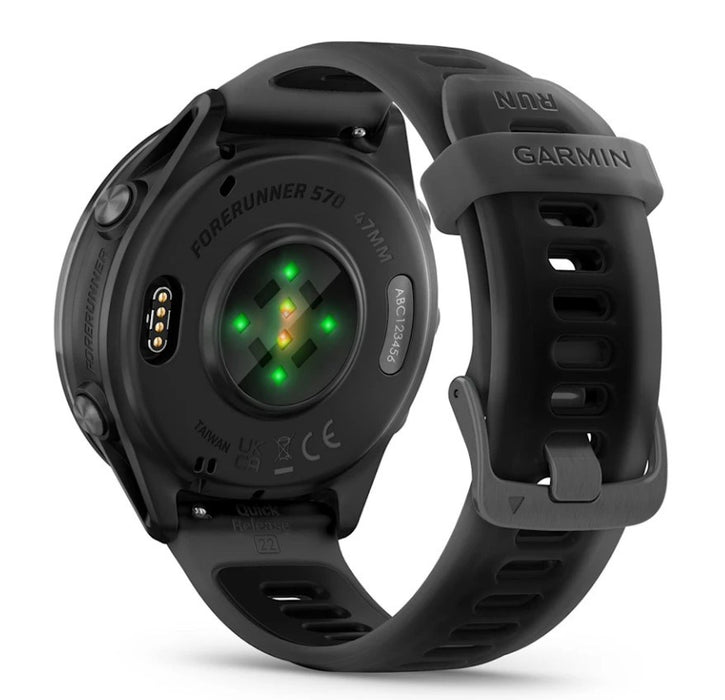 Garmin Forerunner 570 3.56 cm (1.4") AMOLED 47 mm Digital 454 x 454 pixels Touchscreen Black Wi-Fi GPS (satellite)