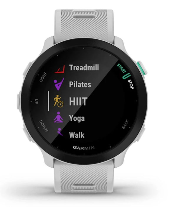 Garmin Forerunner 55 2.64 cm (1.04") MIP 42 mm Digital 208 x 208 pixels White GPS (satellite)