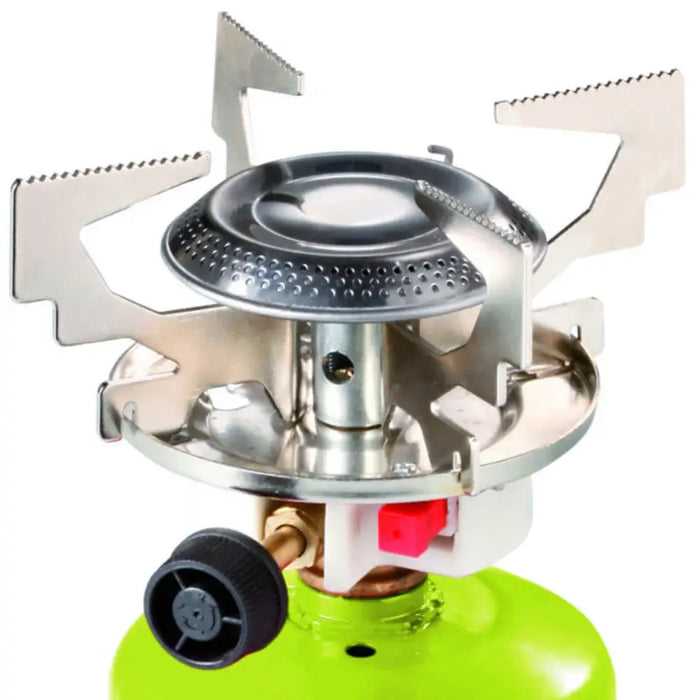 Gas camping stove with punctured gas cartridges FOCUS piezo igniter 1.4kW - Others<<<HurtelXML