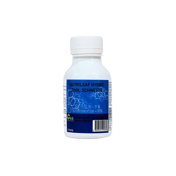 ORGANO-MINERAL FERTILIZER 100ML GAS NUTRILEAF HYBRID Zn,S,aminoaci