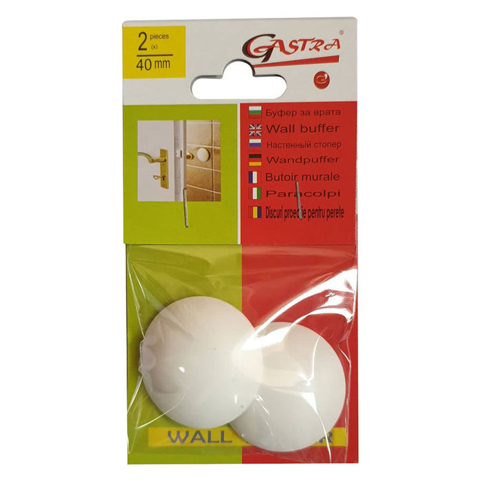 DOOR BUMPER WHITE 2 PCS 40 MM GASTRA GASTRA