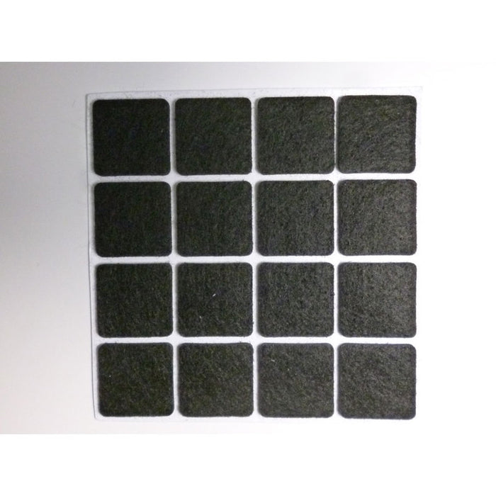 FELT PADS SQUARE 22 MM 16 PCS. GASTRA