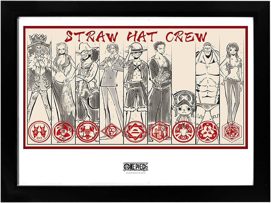 GBEYE ONE PIECE - Framed print "Straw Hat Crew" (30x40)