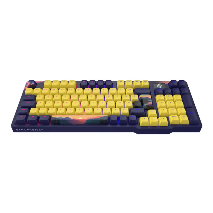 Геймърскa механична клавиатура Dark Project 98A Sunset RGB - G3MS Sapphire Switches PBT - Геймърски