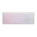 Геймърскa механична клавиатура Ducky One 3 Pure White TKL Hotswap Cherry MX Silent Red RGB PBT Keycaps - Геймърски