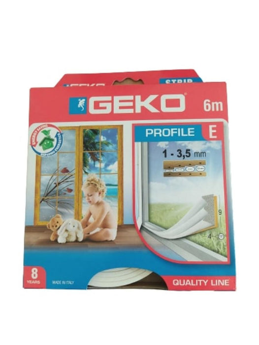 RUBBER SEAL 6 M 9 MM WHITE
