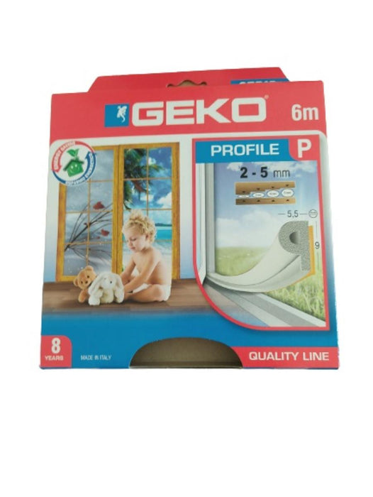 RUBBER SEAL 6 M 9 MM WHITE R