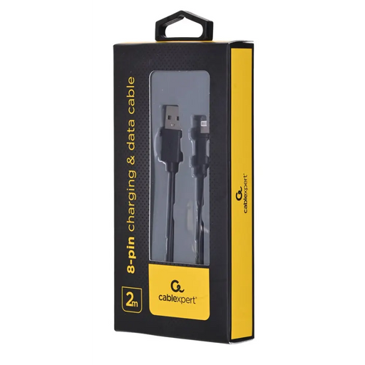 Gembird CC-USB2-AMLM-2M lightning cable Black - USB cablesAKG-KAB<<<GSM accessoriesAKG<<<ActionPL