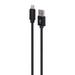 Gembird CCDB-mUSB2B-AMLM-6 Cotton braided 8-pin cable with metal connectors 1.8 m black - USB cablesKBA-USB<<<Cables