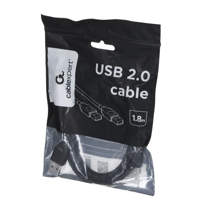 Gembird CCP-USB2-AMAM-6 USB cable USB 2.0 1.8 m USB A Black - USB cablesKBA-USB<<<Cables and adaptersKBA<<<ActionPL