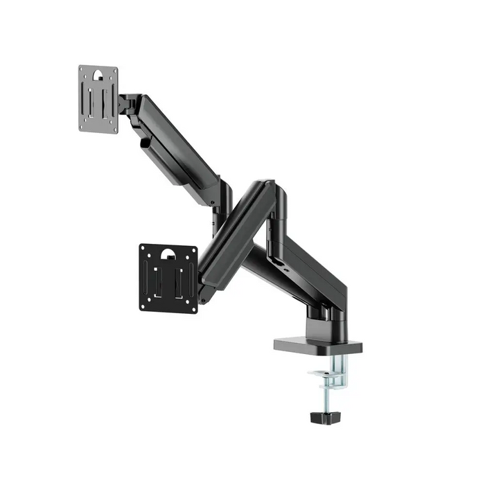 Gembird MA-DA2-06 Desk mounted adjustable double monitor arm 17’’-32’’ black - Monitors - Monitor