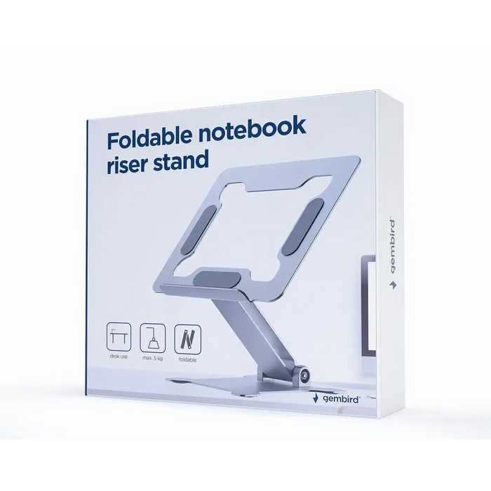 Gembird NBS-D1-03 laptop stand Silver 39.6 cm (15.6’’) - Stands for notebooksCHL-POD<<<CoolingCHL<<<ActionPL