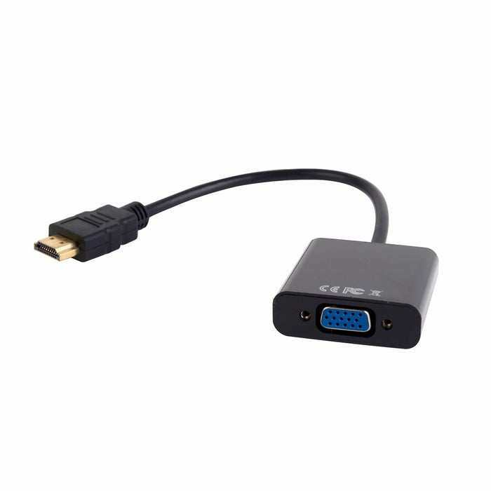 HDMI to VGA Adapter GEMBIRD A-HDMI-VGA-03 1080 px 60 Hz Black