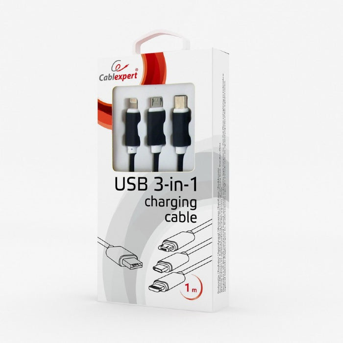 Gembird USB Charging Cable 3 in 1 CC-USB2-AM31-1M