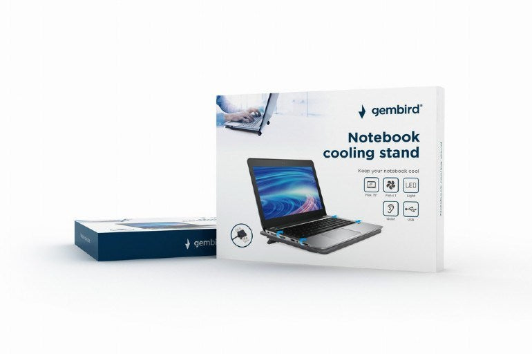 Gembird NBS-1F15-04 notebook stand Black 38.1 cm (15")
