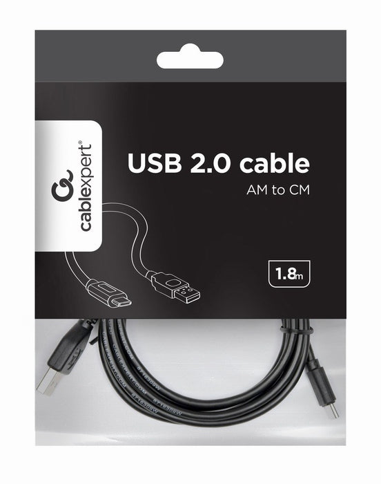 Gembird Kabel / Adapter USB cable USB 2.0 1.8 m USB A USB C Black