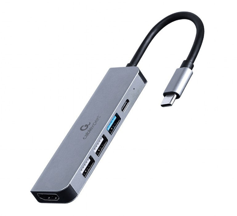 USB Hub GEMBIRD A-CM-COMBO5-03 Silver