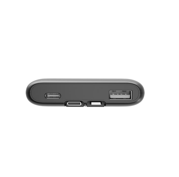 Gembird PB10-PD20-LCD-01 Fast charging power bank with integrated cables, 20W, 10000 mAh, black