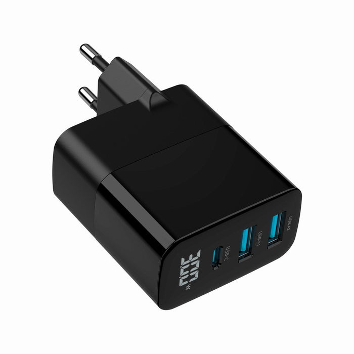 Wall Charger GEMBIRD TA-UC-PDQC30LCD-BK-02