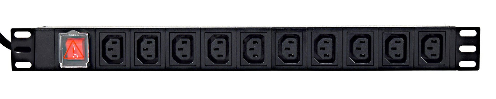 EnerGenie EG-PDU-10C132C19 Power distribution unit (PDU), 10 pcs C13 sockets, 1U, 16A, C20 plug 2 m cable, black