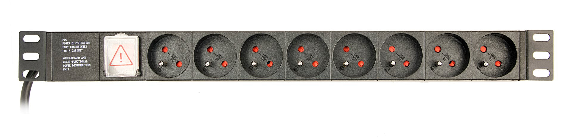 Gembird EG-PDU-014-FC14 power distribution unit (PDU) 8 AC outlet(s) 1U Black