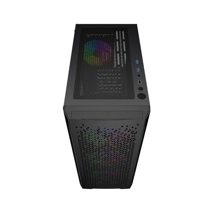 Gembird CCC-FC-400X Gaming ARGB computer case Fornax 400X, black