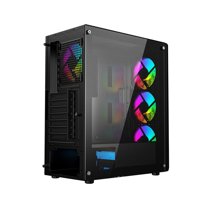 Gembird CCC-FC-400X Gaming ARGB computer case Fornax 400X, black