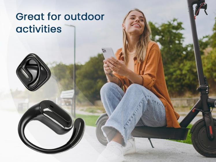 Gembird BT TWS open-ear headphones, OWS-01-BK