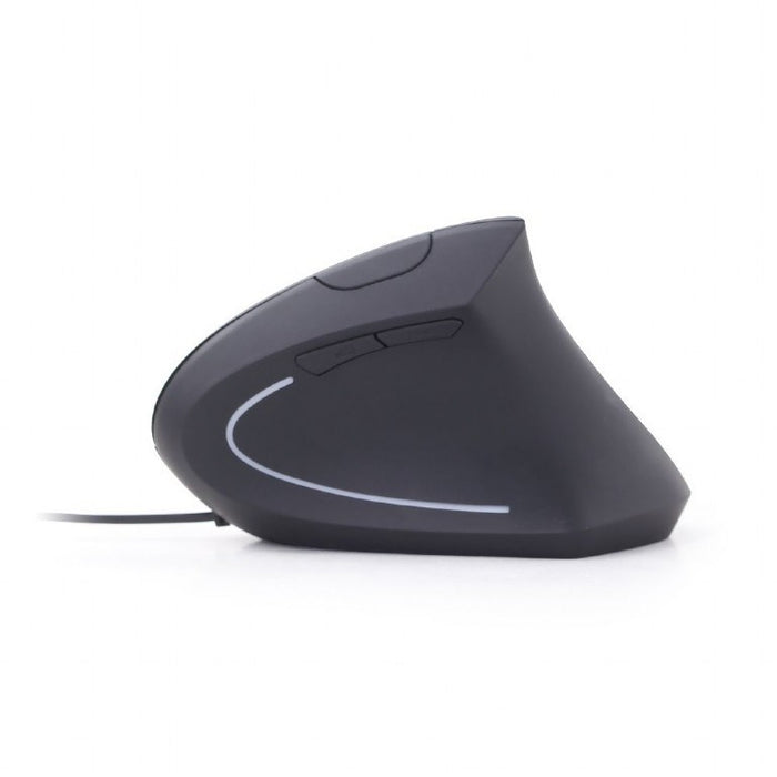Mouse with Cable and Optical Sensor GEMBIRD MUS-ERGO-01 3200 DPI Black