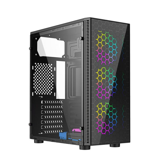 ATX Semi-tower Box GEMBIRD CCC-FC-500 Black Multicolour