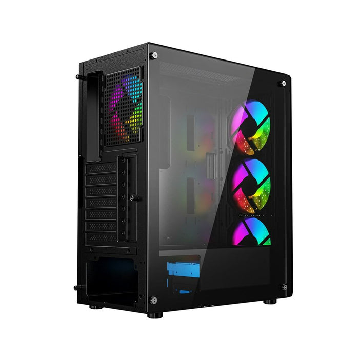 ATX Semi-tower Box GEMBIRD CCC-FC-400X Black Multicolour
