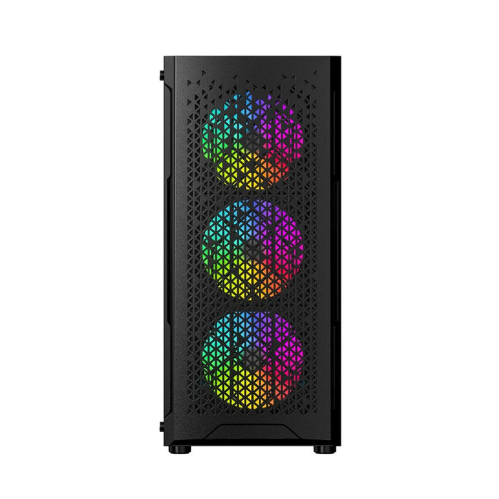 ATX Semi-tower Box GEMBIRD CCC-FC-400X Black Multicolour
